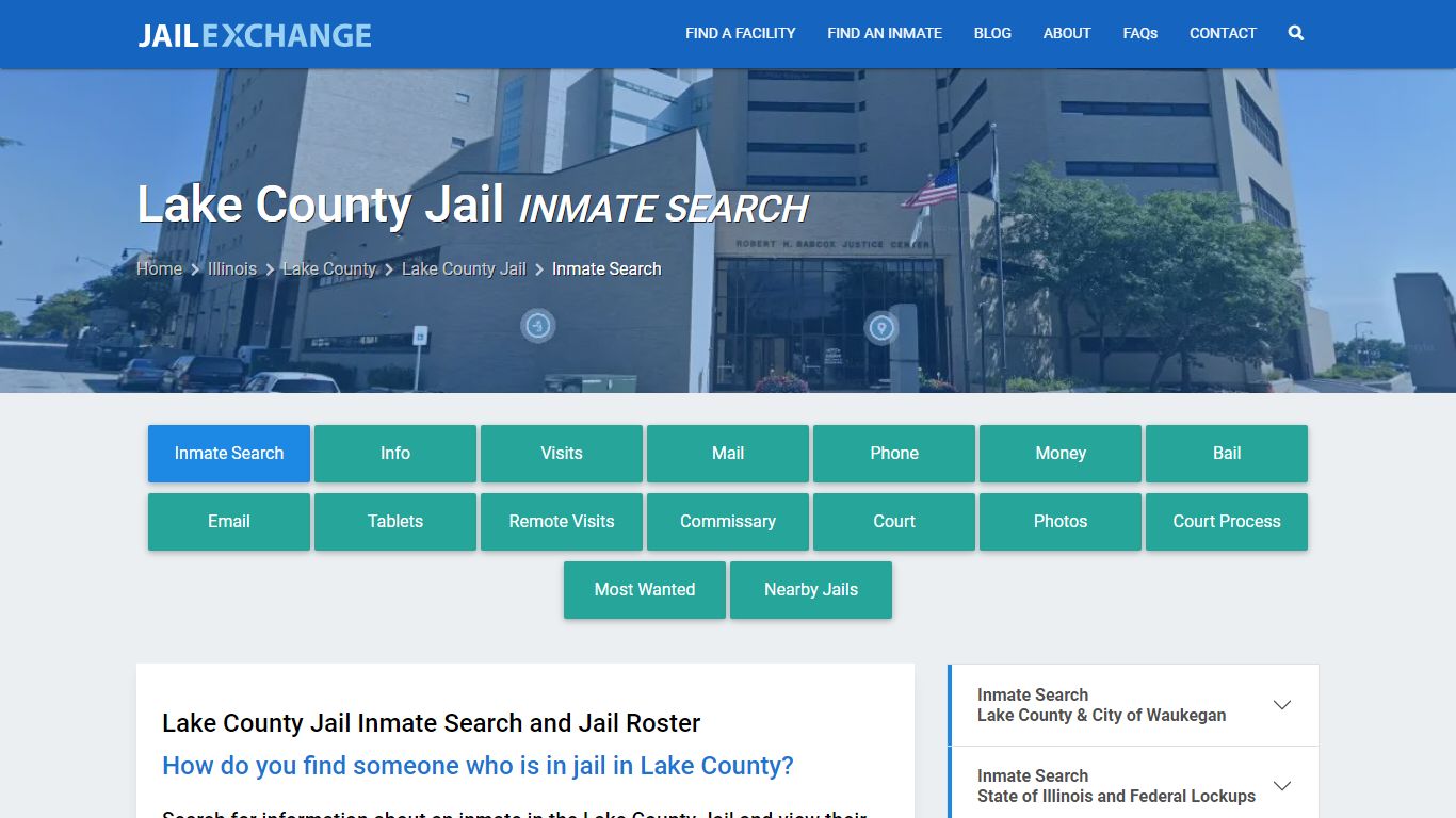 Inmate Search: Roster & Mugshots - Lake County Jail, IL